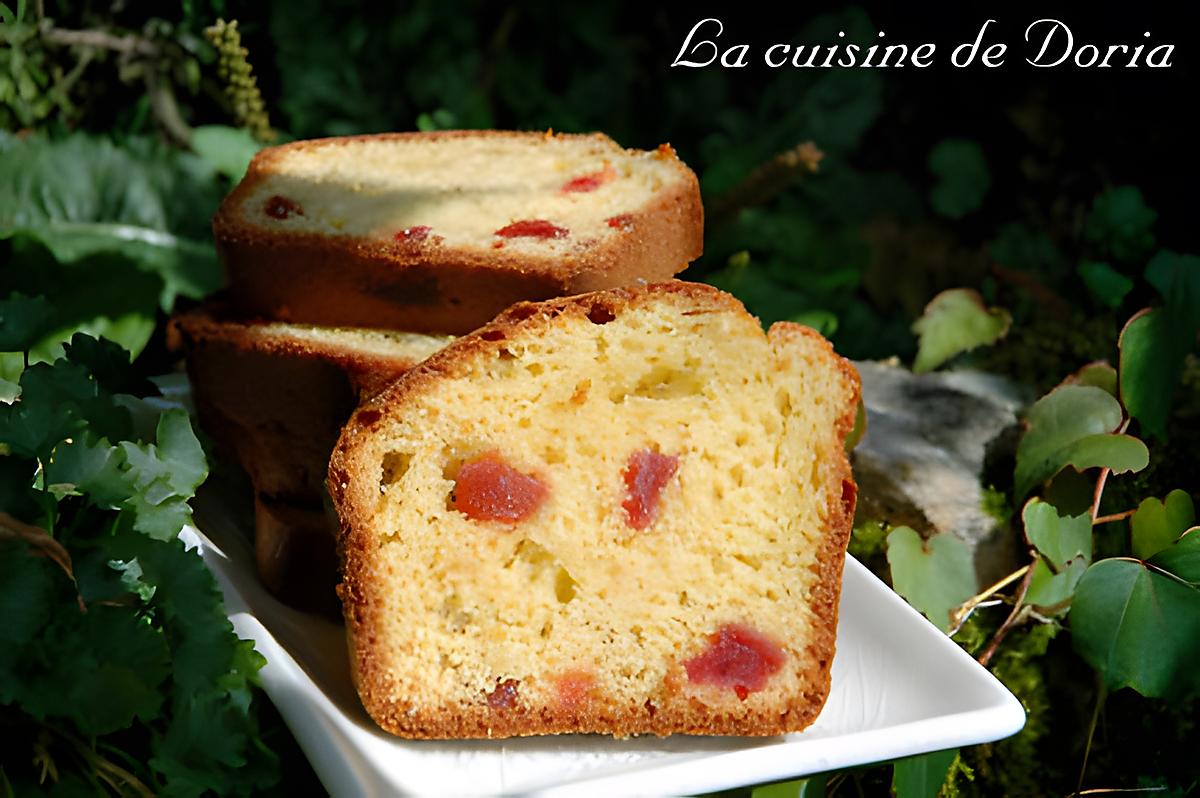 recette Cake aux fraises confites