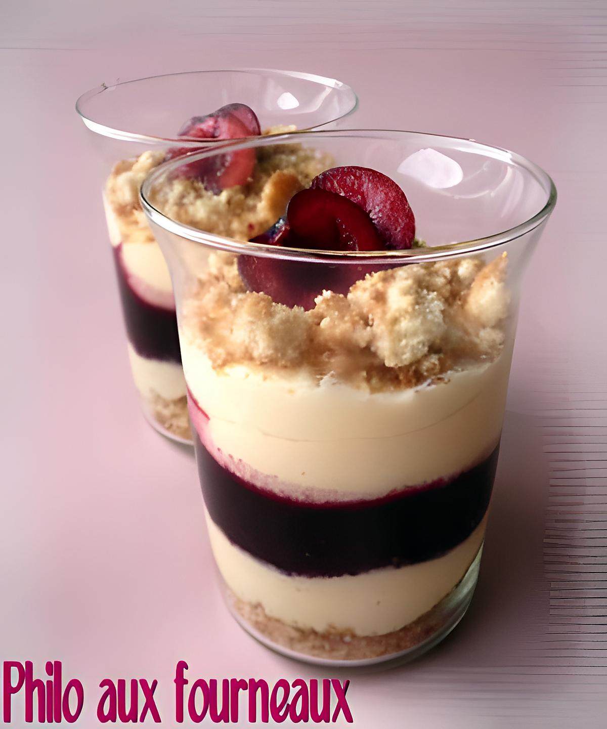 recette Verrine de cerises au mascarpone