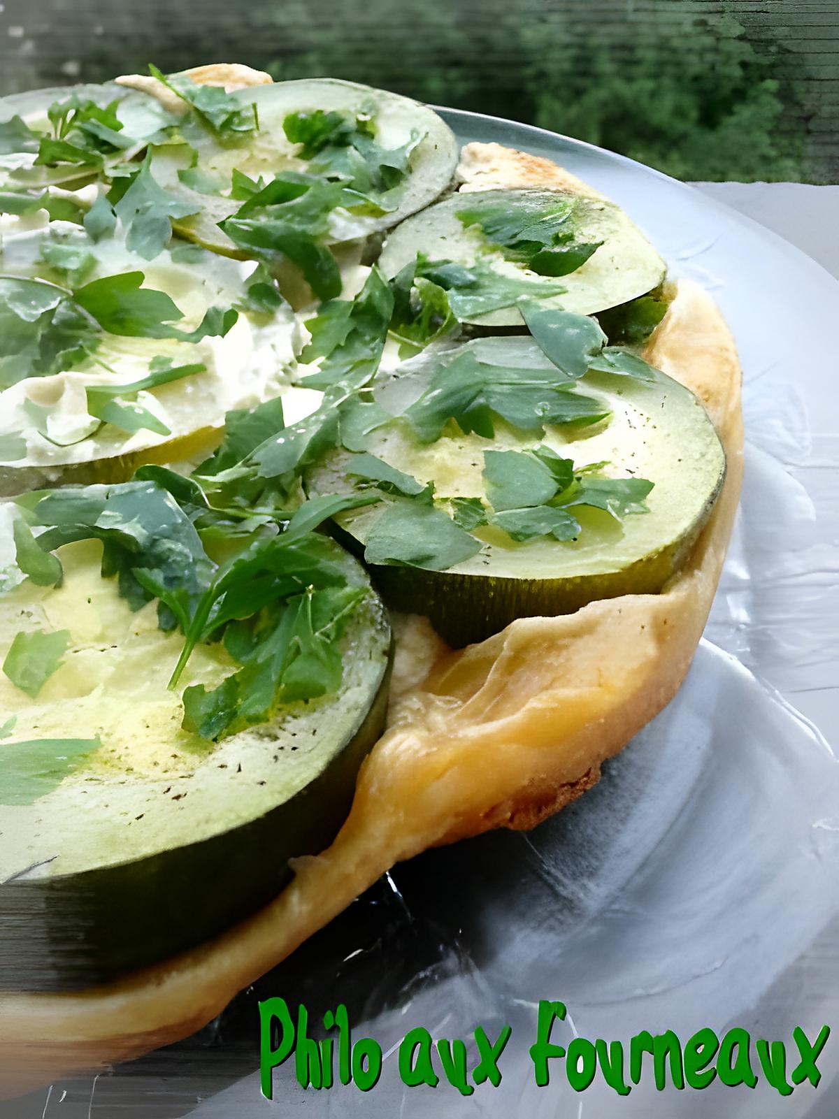 recette Tatin de courgettes au Boursin