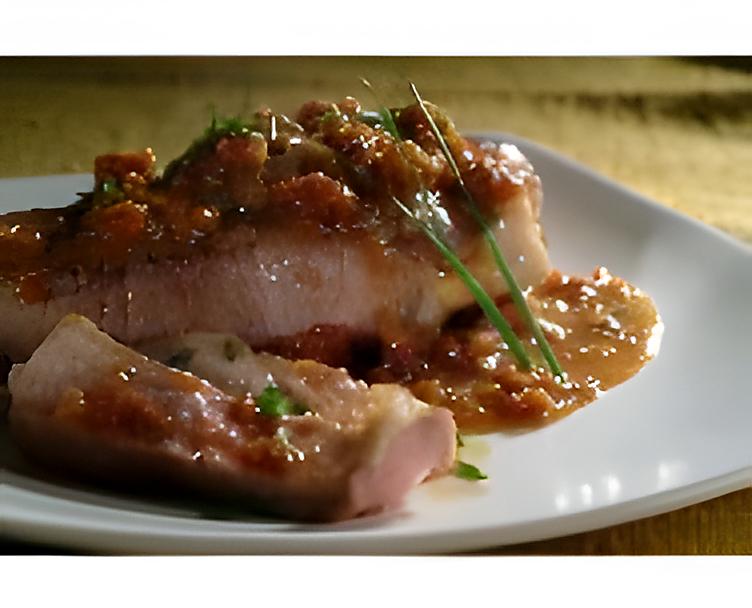 recette Côte de Porc Sauce au Pain d'Epice