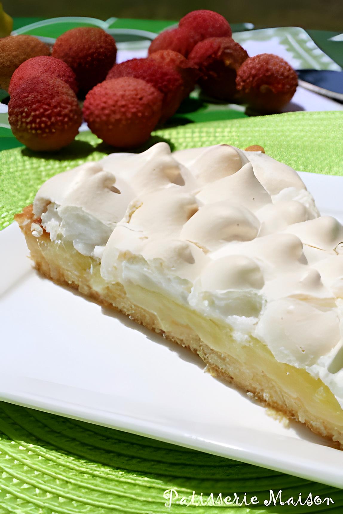 recette Tarte au citron meringuee