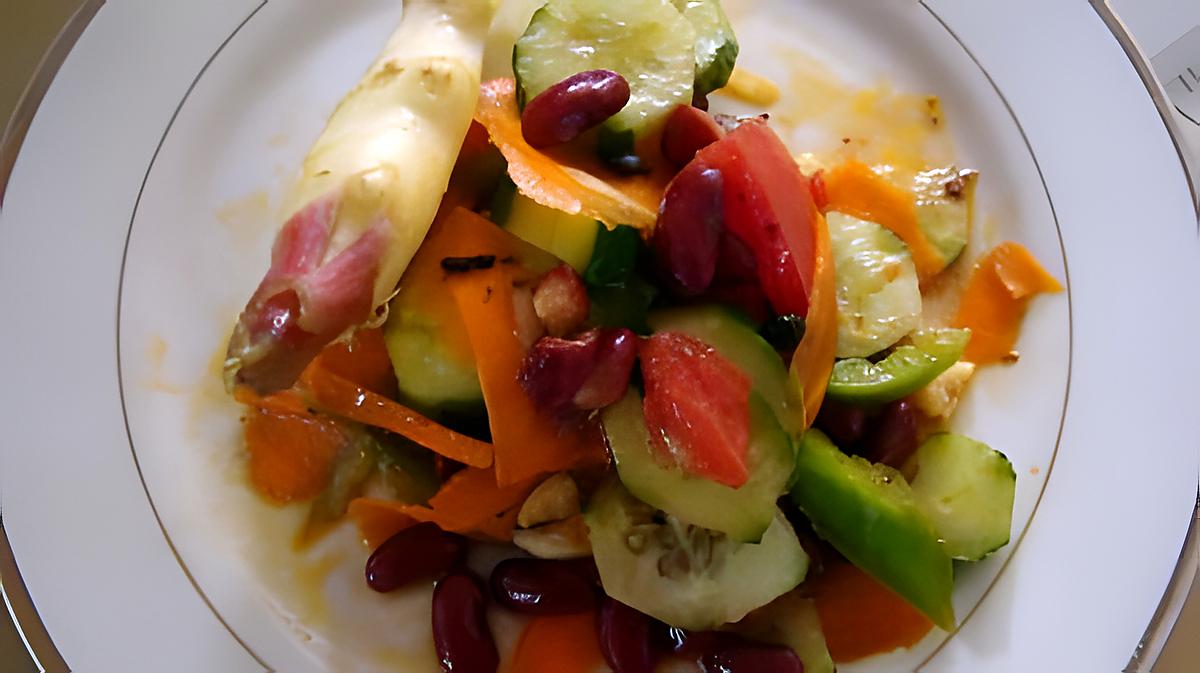 recette Salade au "lao gan ma" (sauce-condiment chinoise)