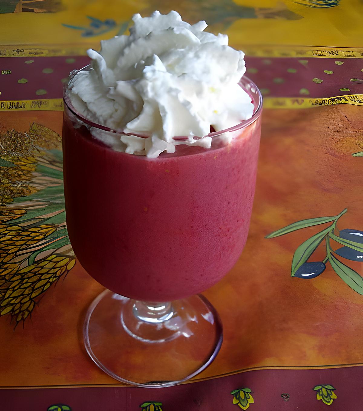 recette smoothie framboise litchee