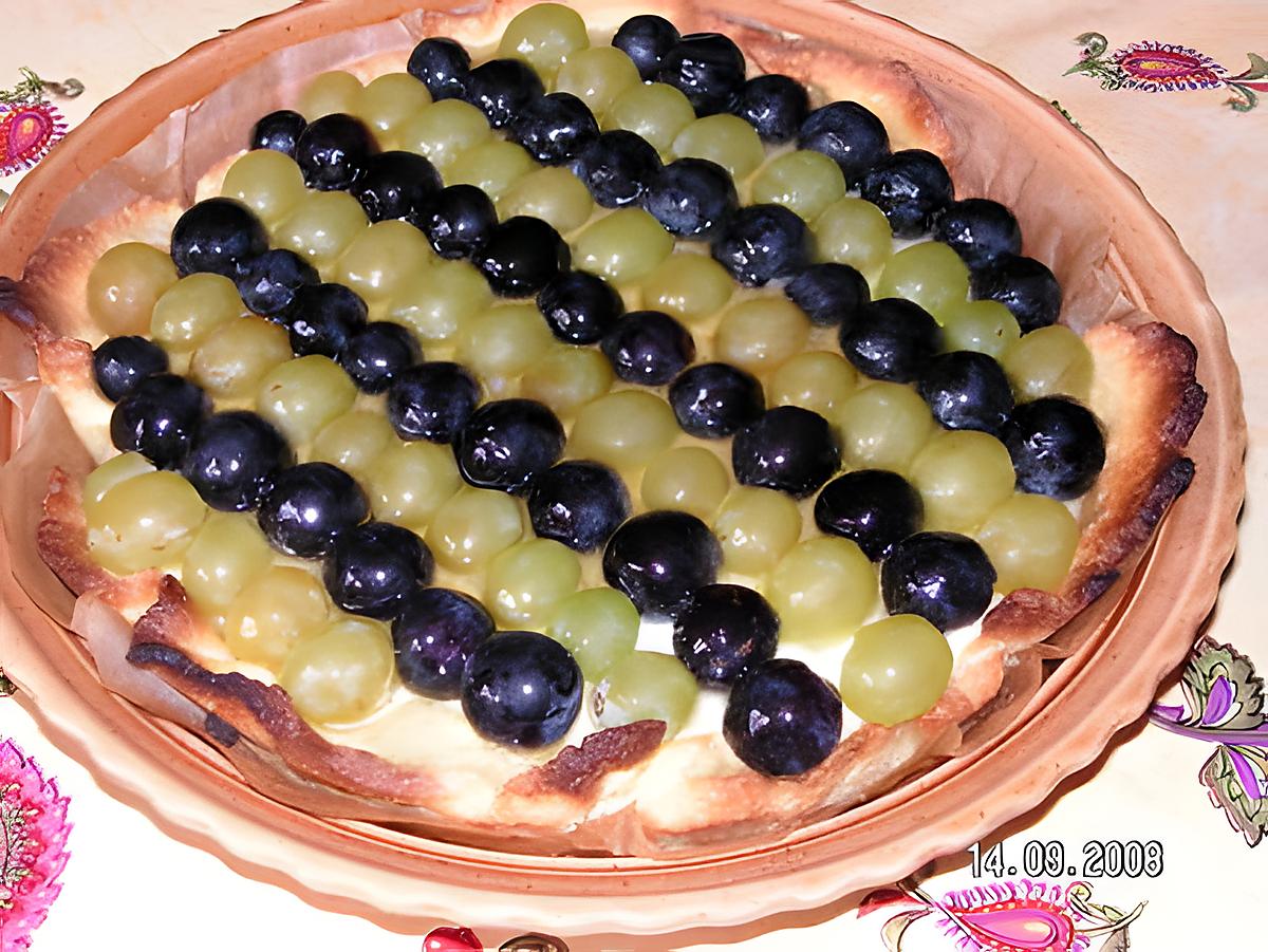 recette tarte aux raisins bicolore