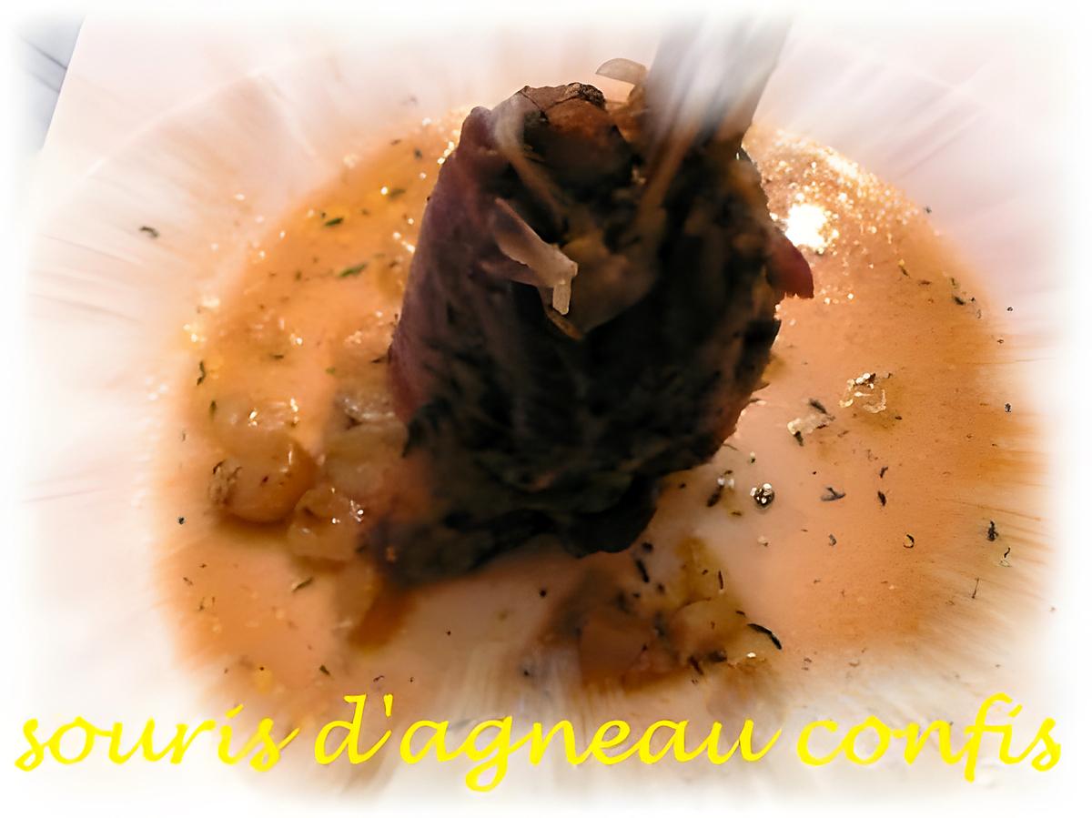 recette souris d'agneau confis