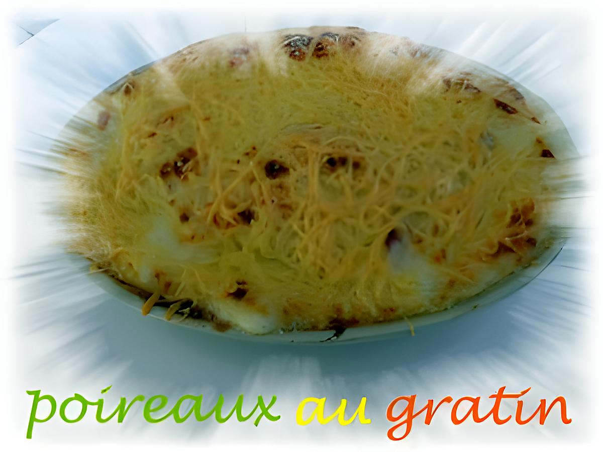 recette poireaux au gratin