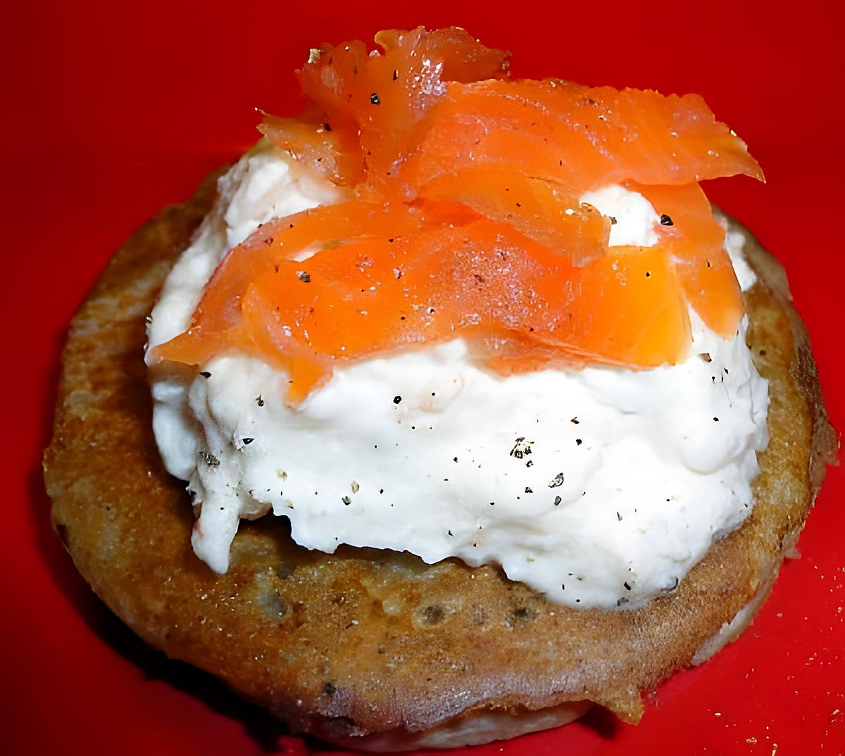 recette BLINIS ET CHANTILLY DE CREVETTES