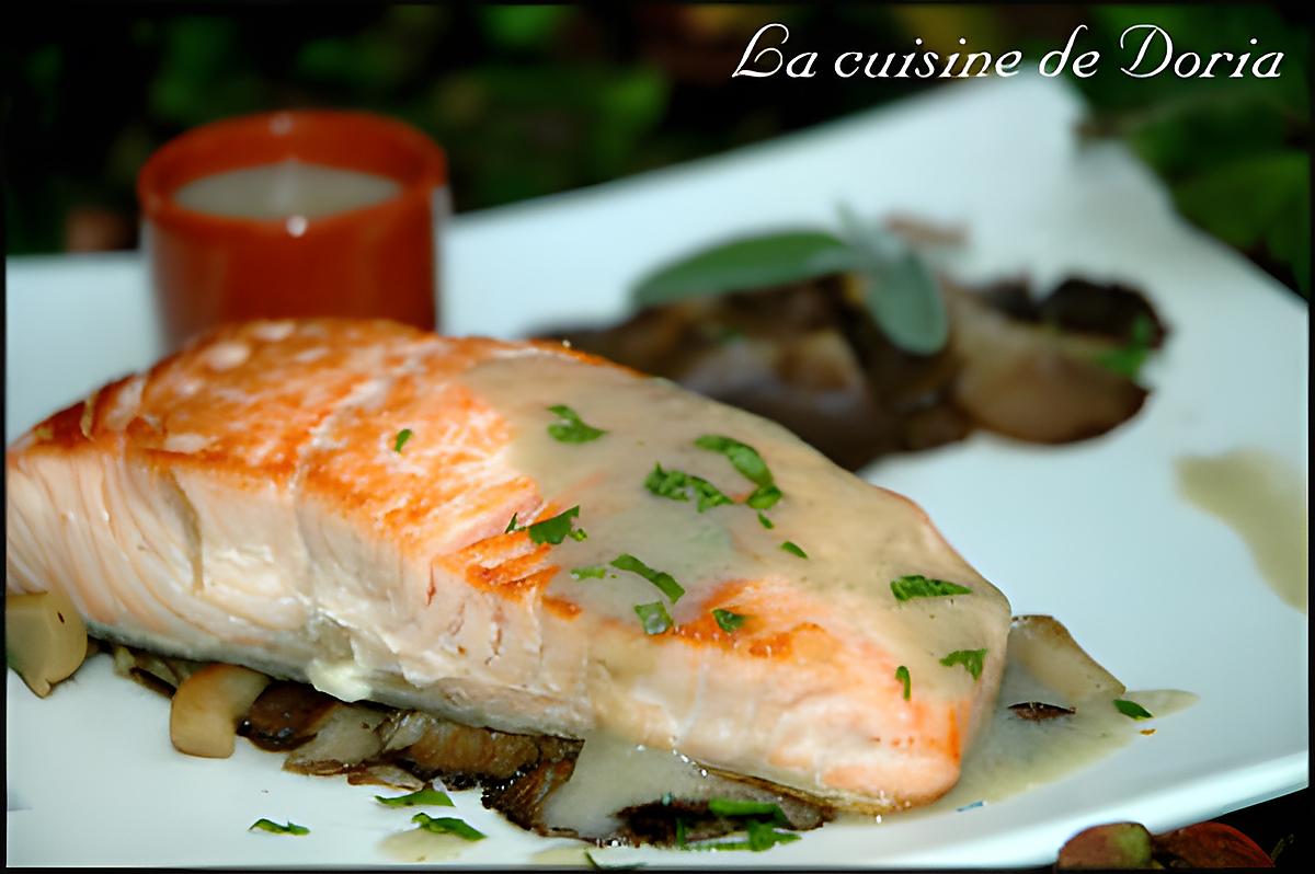 recette Pavés de saumon aux Pleurotes