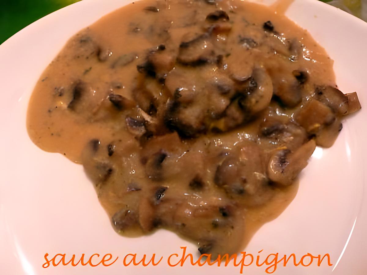 recette sauce au champignon