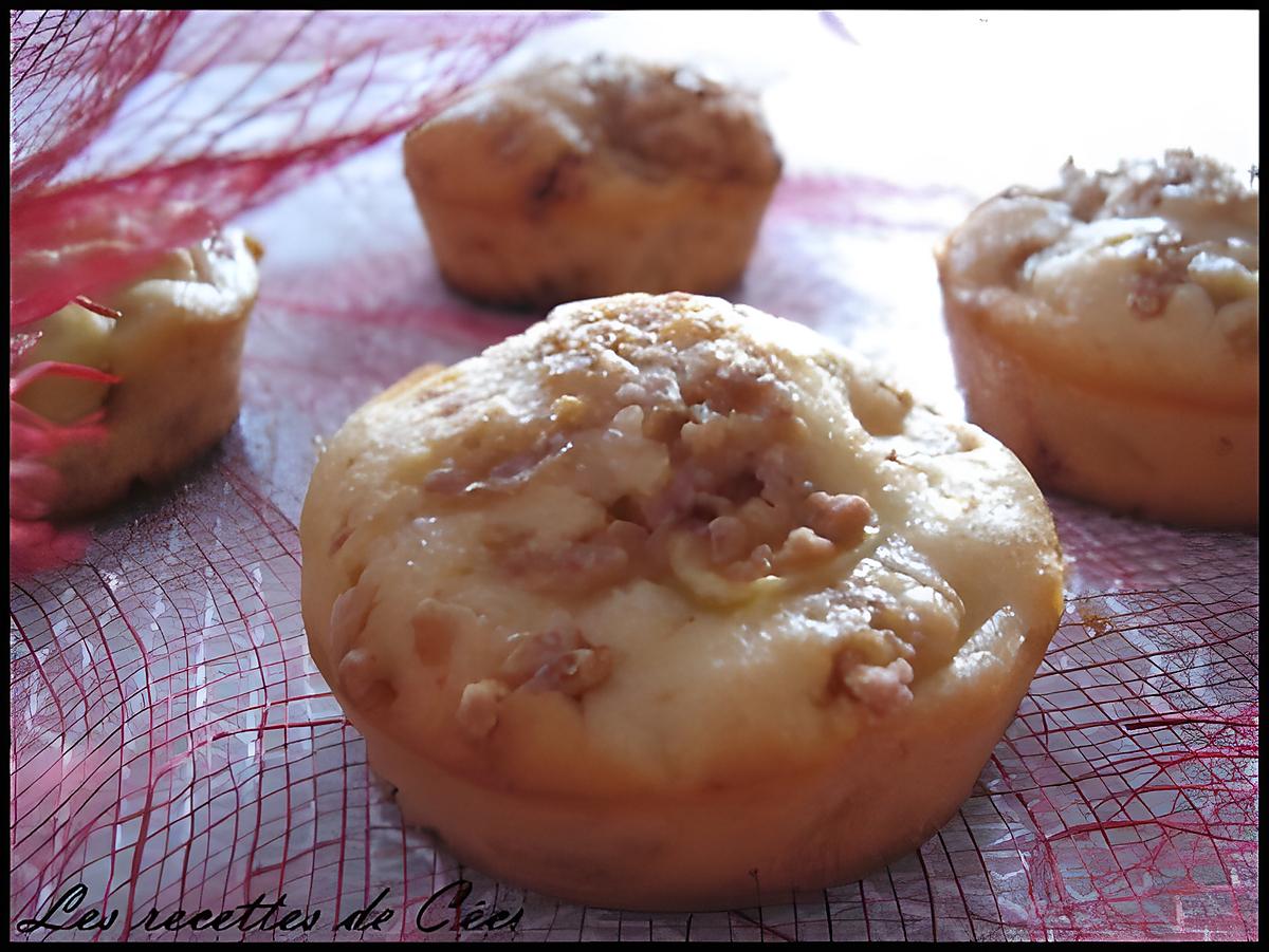 recette Muffins à la vanille, pomme et noisettes caramélisées