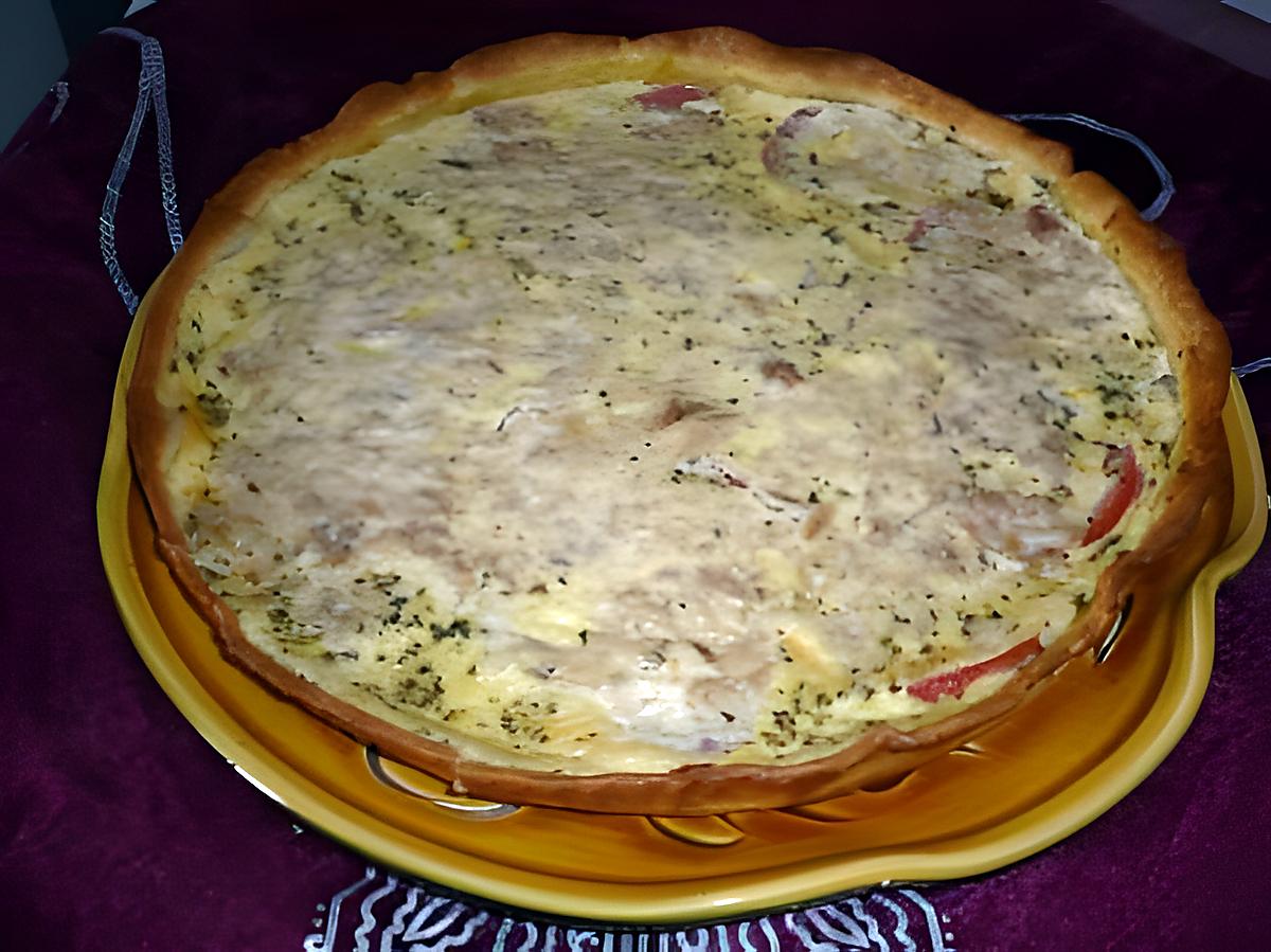 recette Quiche thon/tomates/cantal