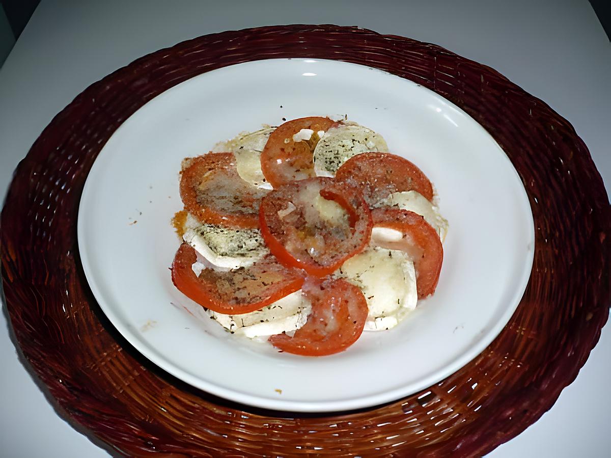 recette Gratin tomates/chèvre