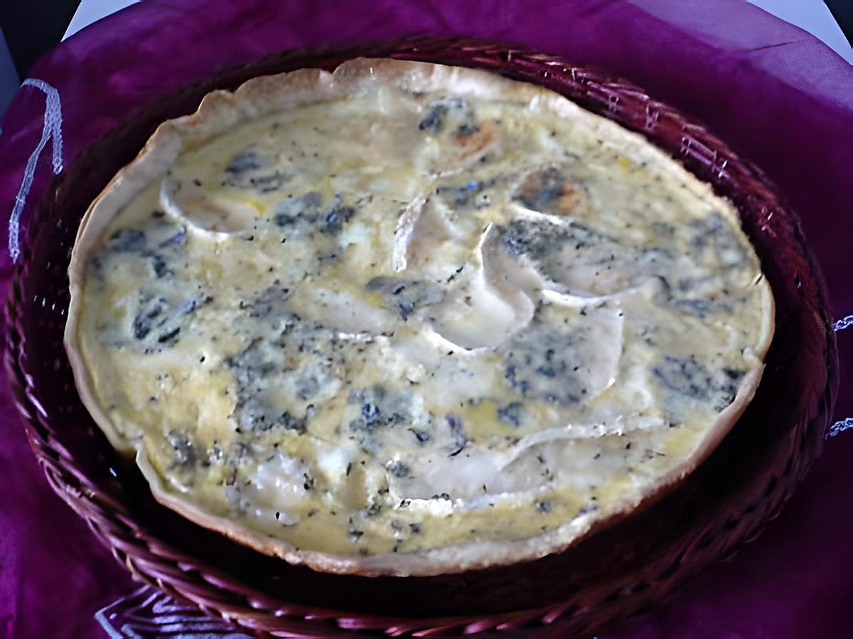 recette Quiche aux 4 fromages