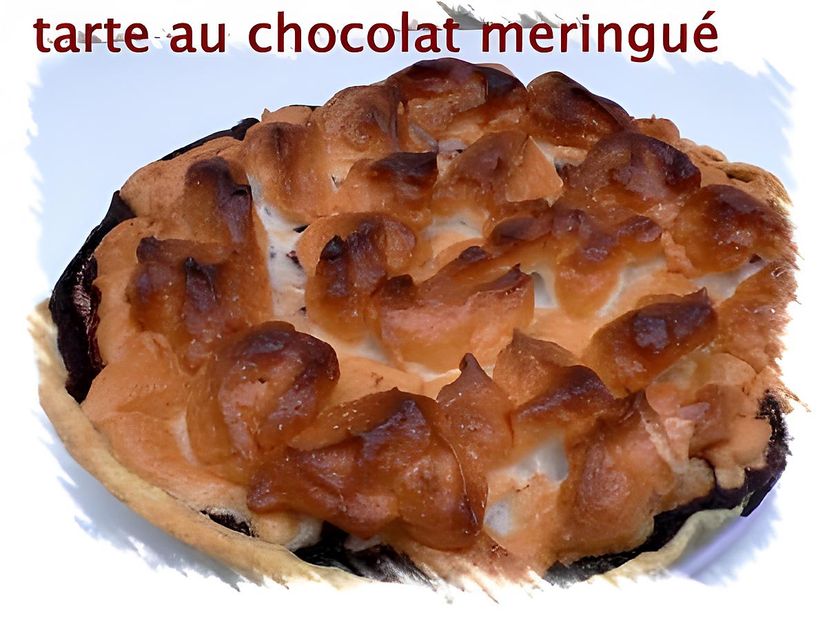 recette tarte au chocolat meringué