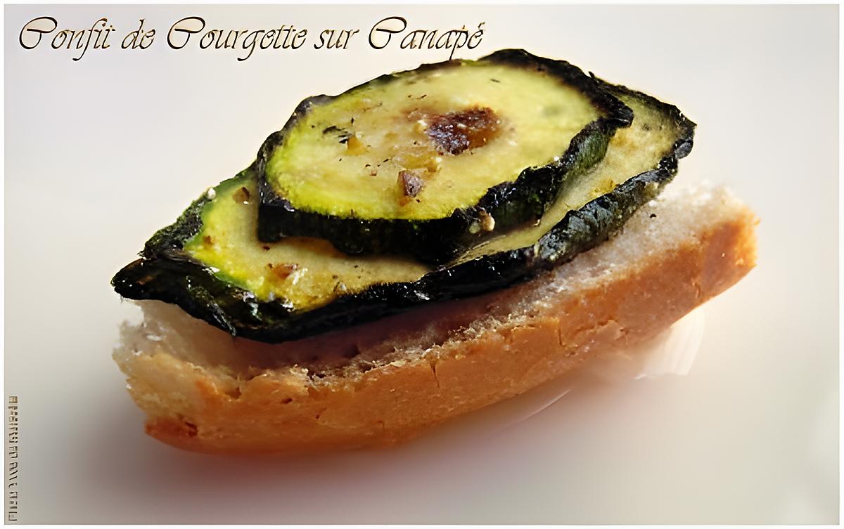 recette Courgettes sur Canapé