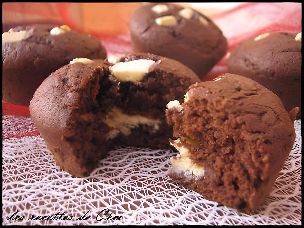 recette Muffins aux 2 chocolats