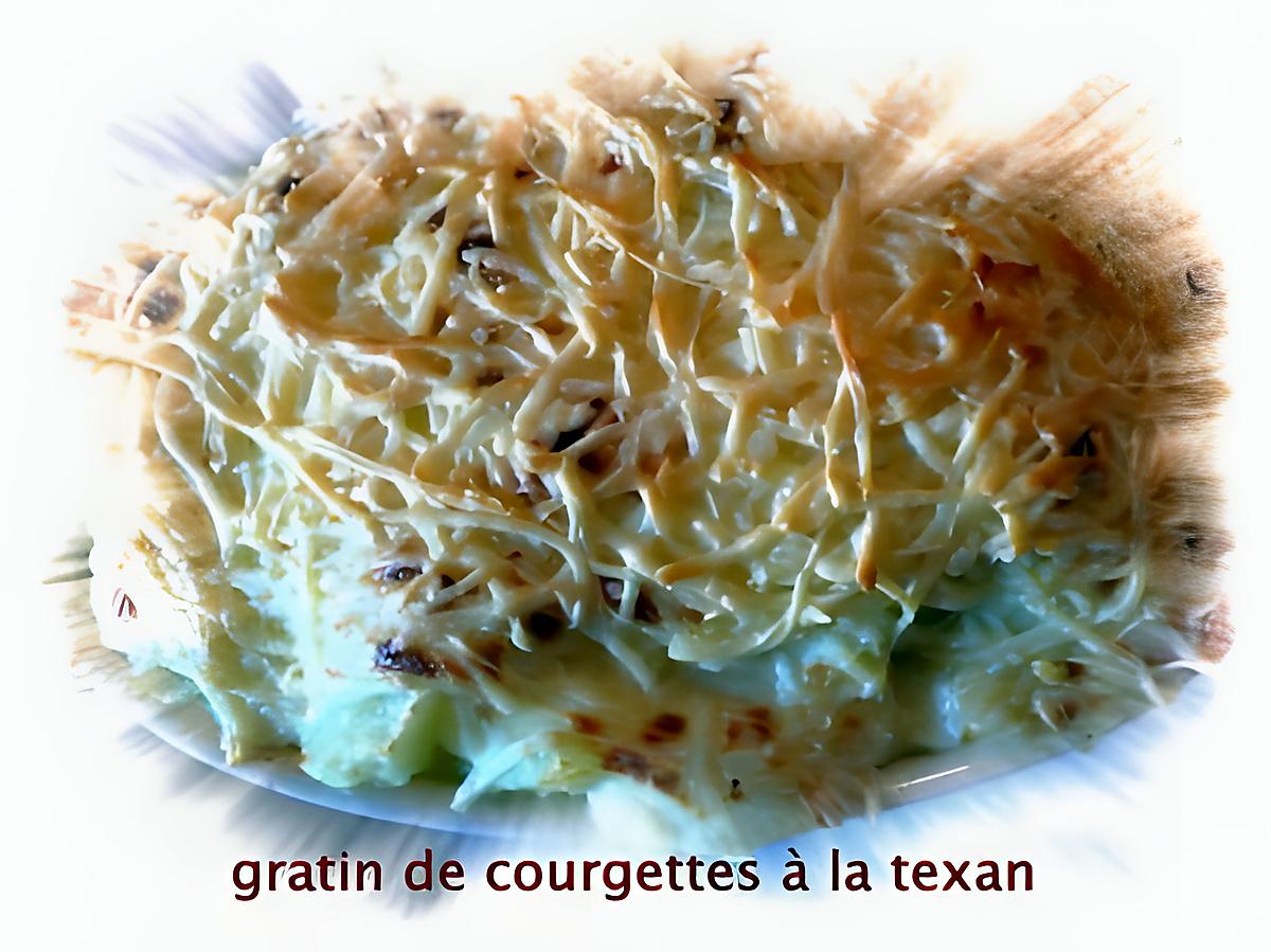 recette gratin de courgettes à la texan