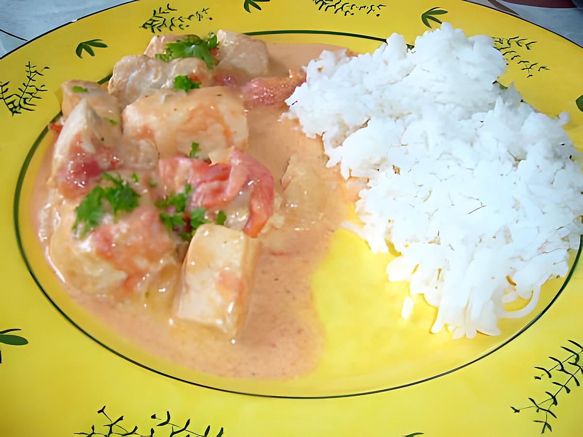 recette Curry de saumon