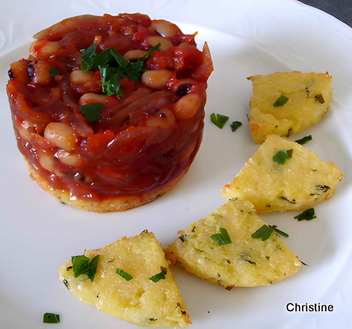 recette Ragoût d'haricots cornille et polenta grillée