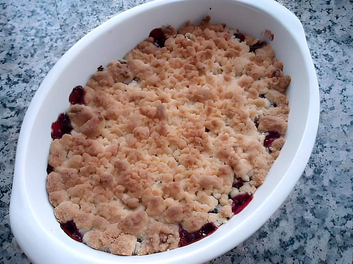 recette Crumble aux quetsches