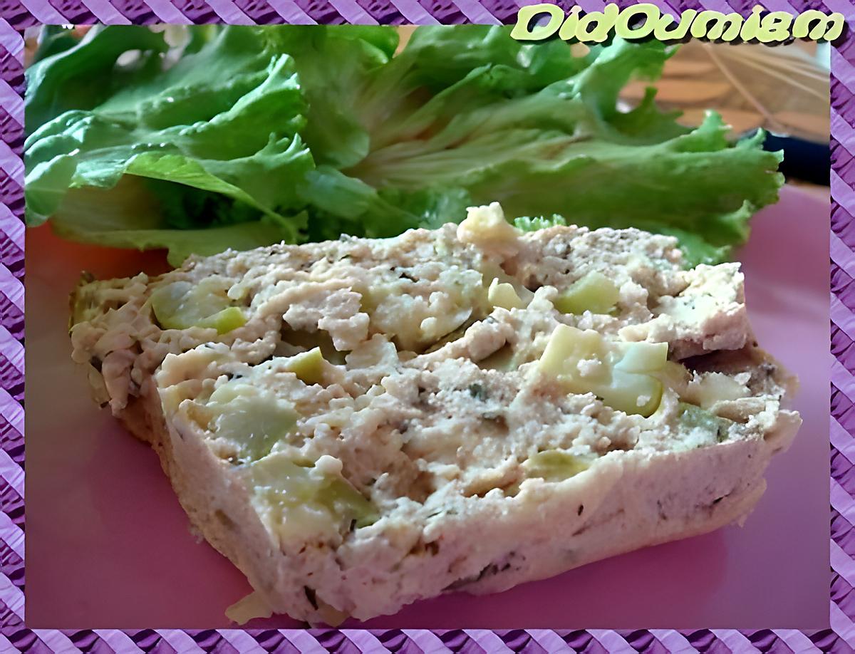 recette Terrine de thon aux courgettes