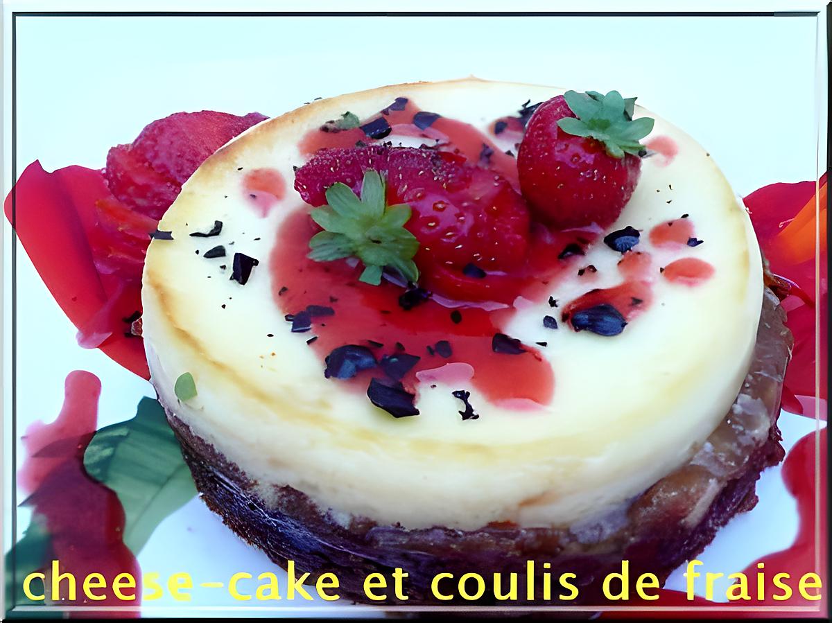 recette cheese-cake et coulis de fraise