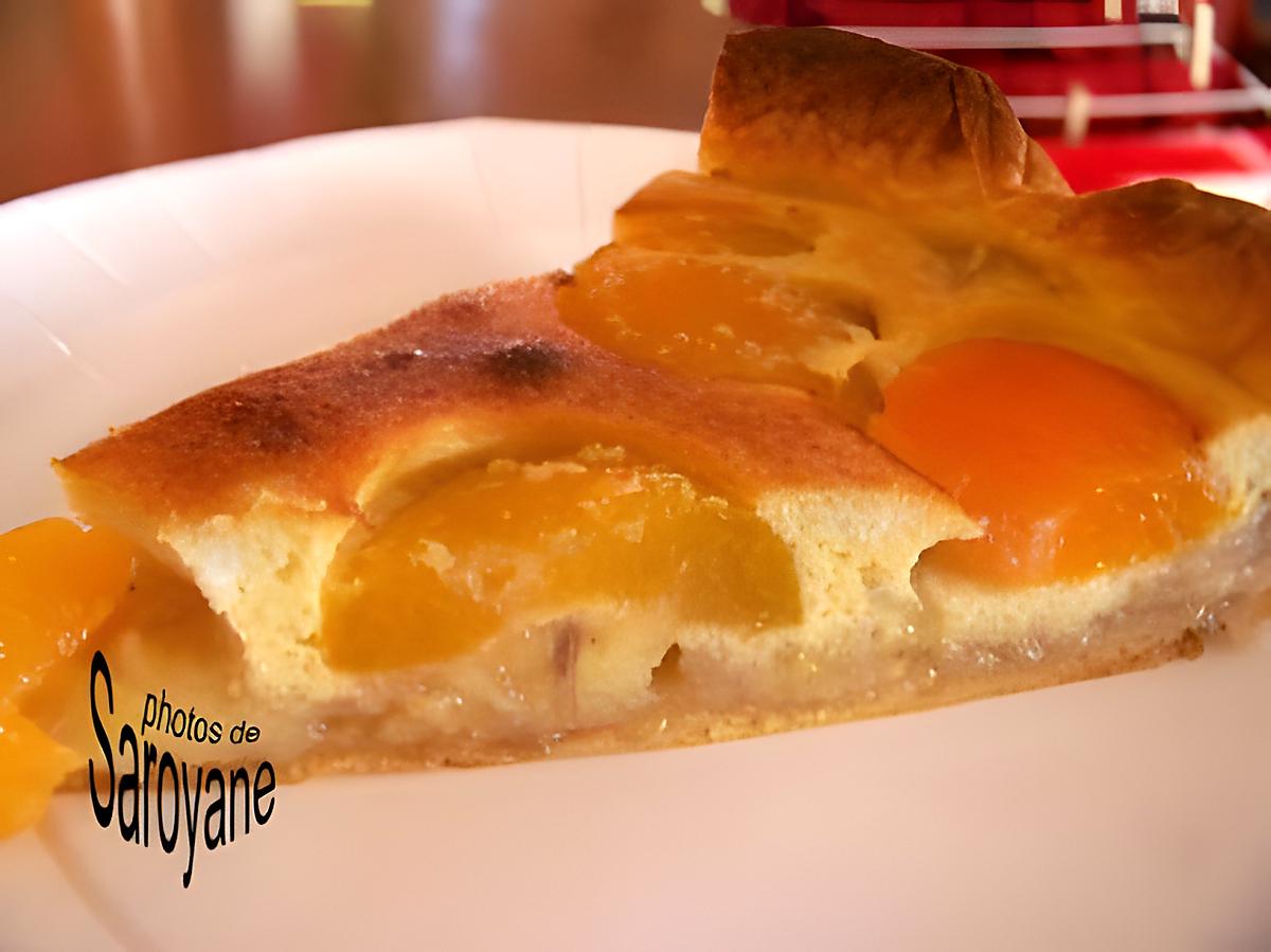 recette tarte à la banane, aux abricots et aux amandes