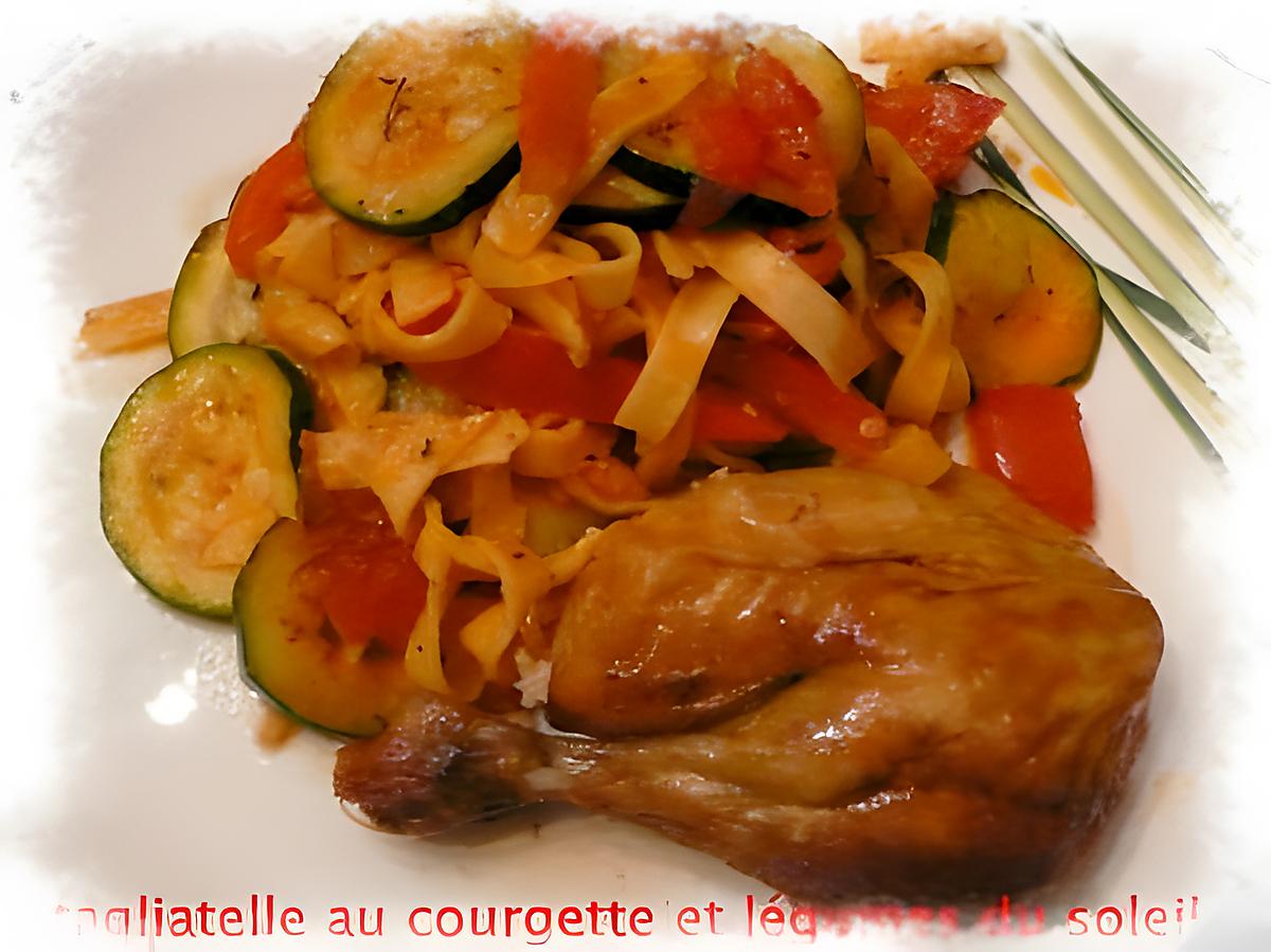 recette tagliatelle au courgette,légumes du soleil