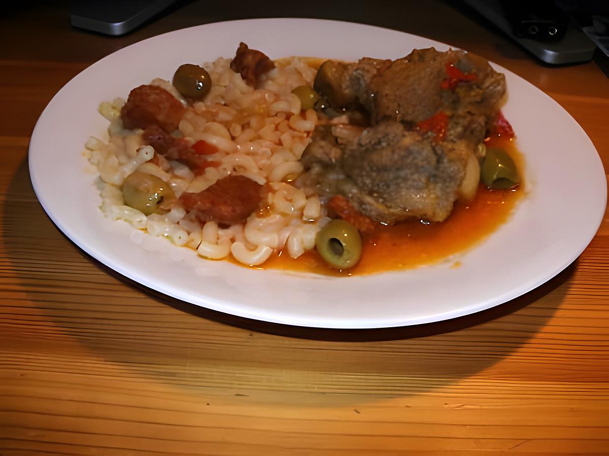 recette Sauté de veau au chorizo, poivrons, tomates