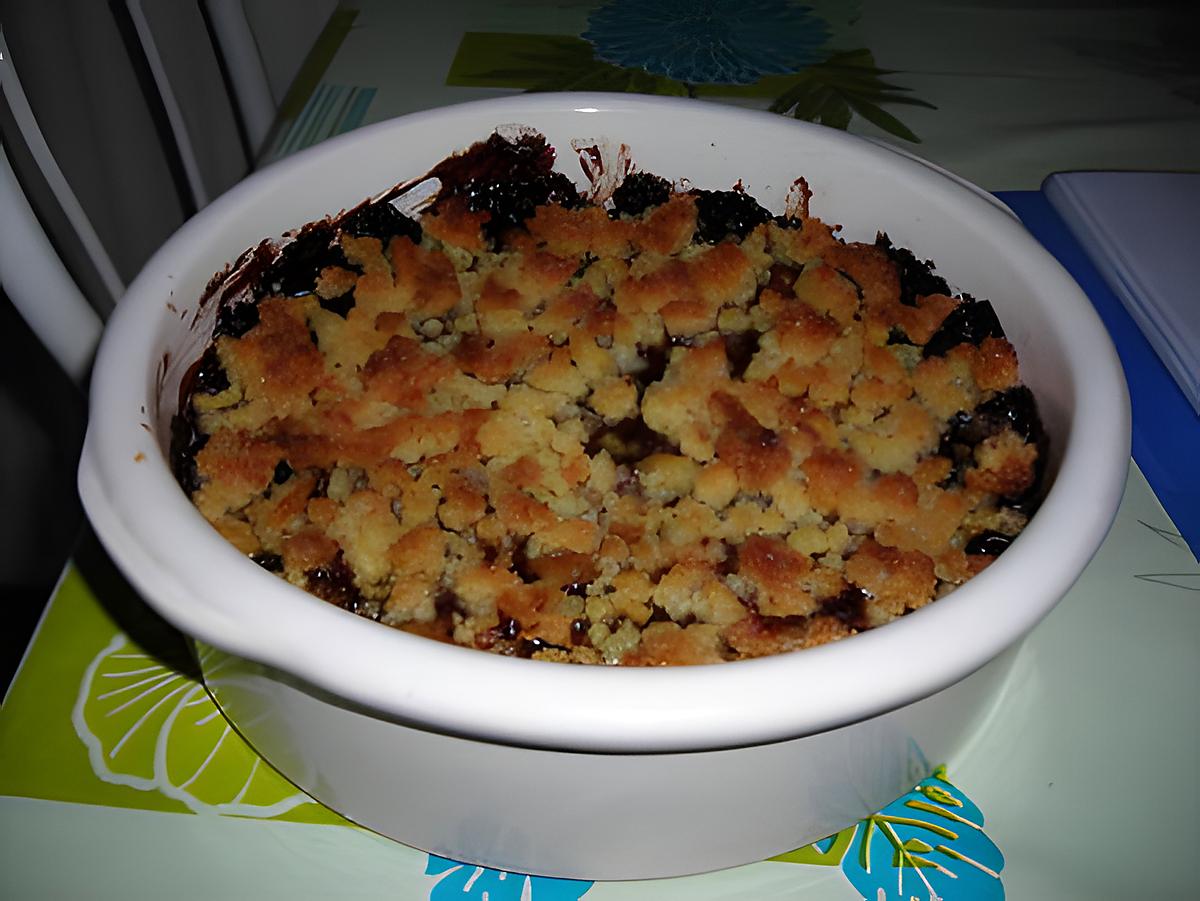 recette Crumble aux poires et au chocolat