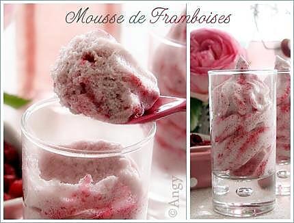 recette mousse de Framboises