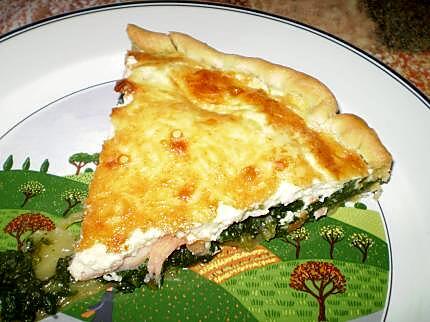 recette tarte aux épinards et au saumon