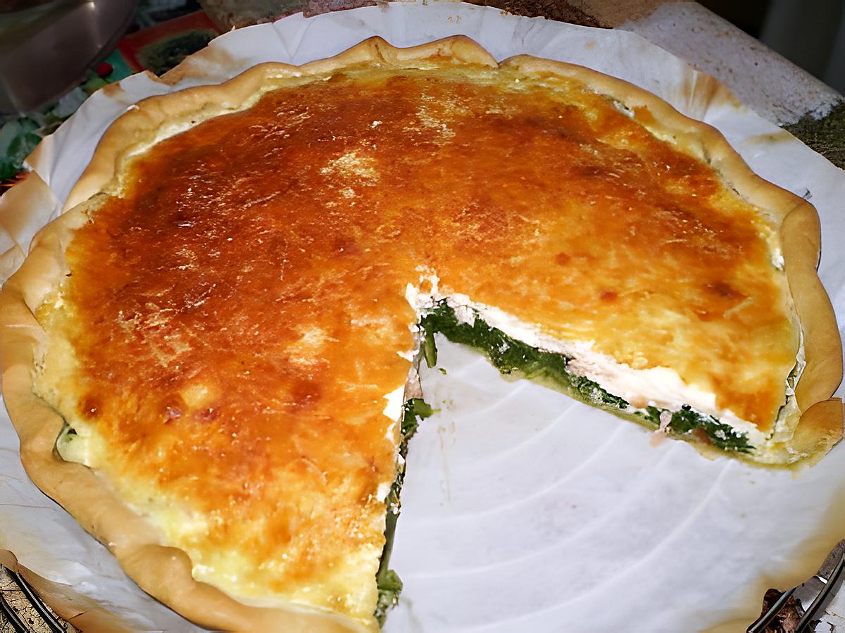 recette tarte aux épinards et au saumon