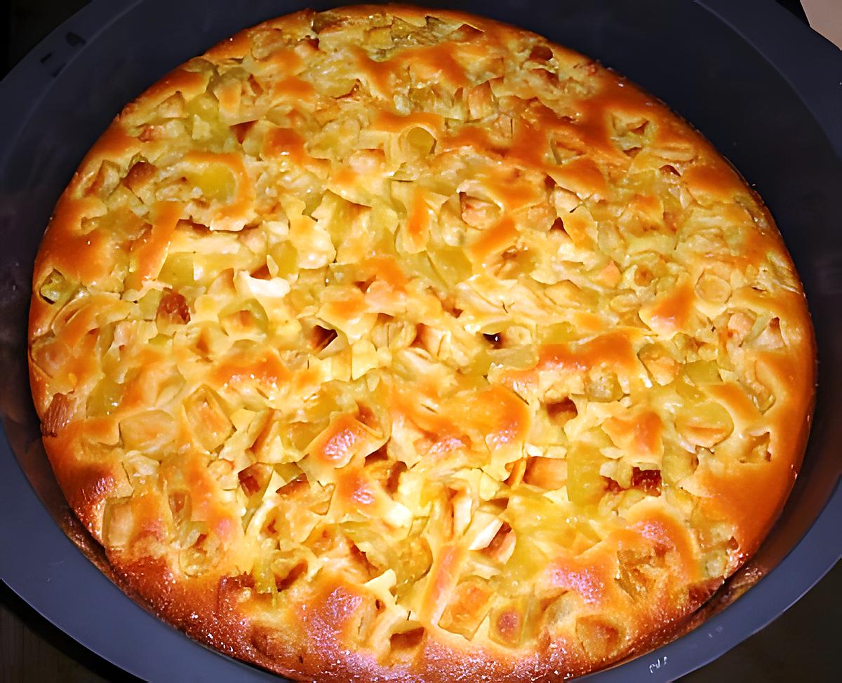 recette TARTE PAYSANNE AUX POMMES CARAMELISEES