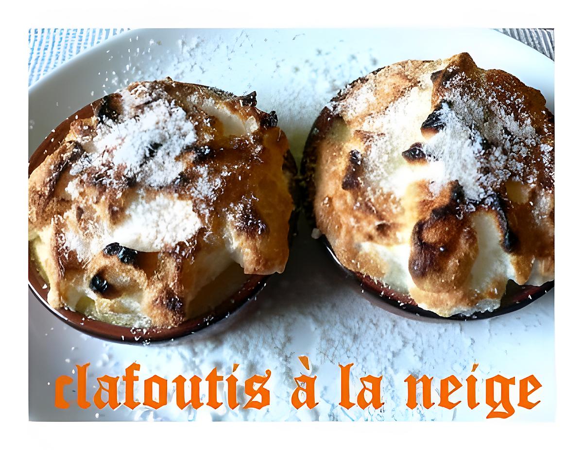 recette clafoutis à la neige