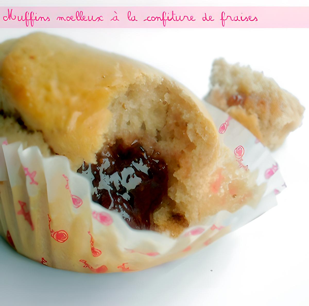 recette Muffins Moelleux à la Confiture de Fraises