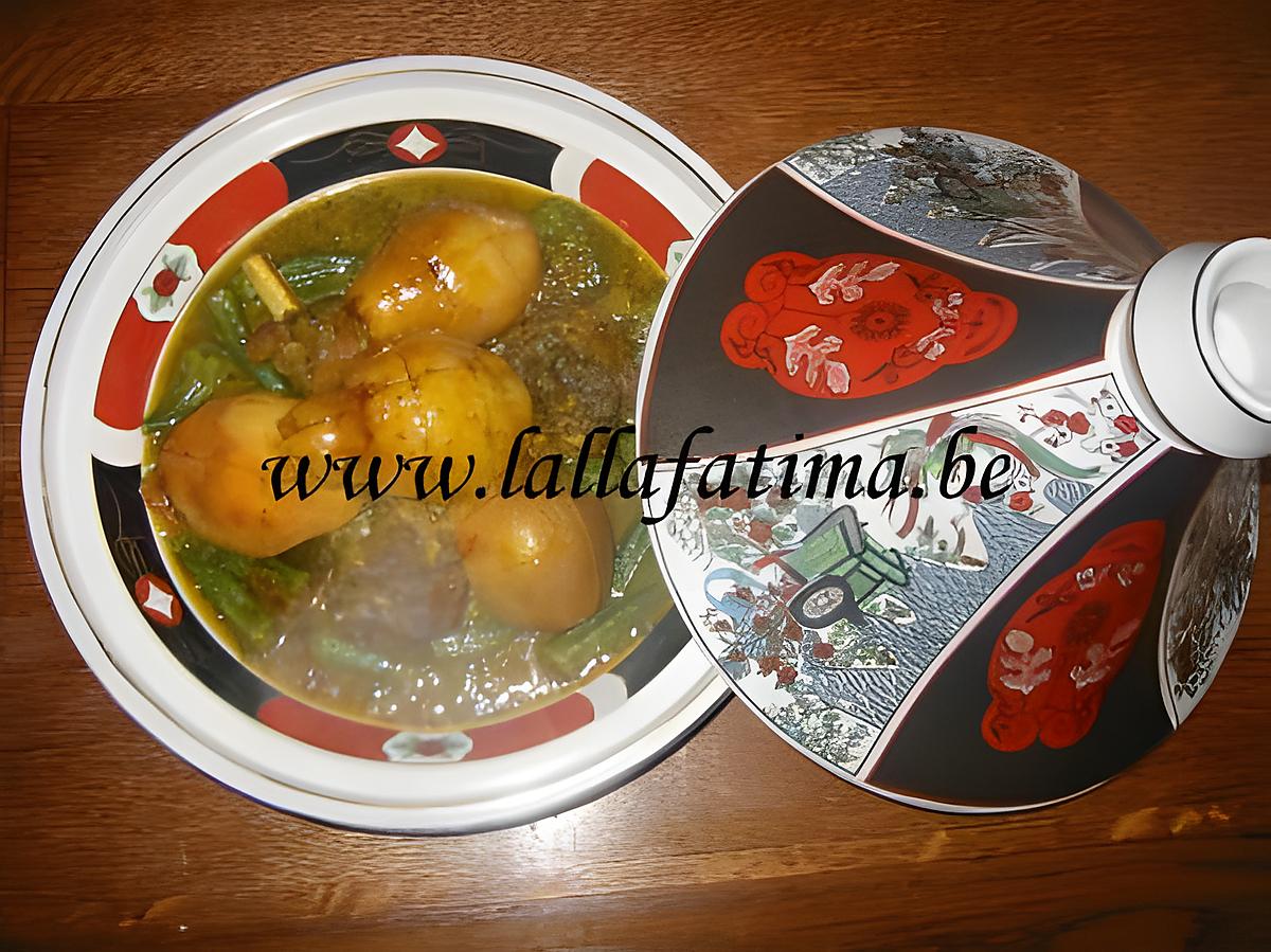 recette Tajine de coings et gombos