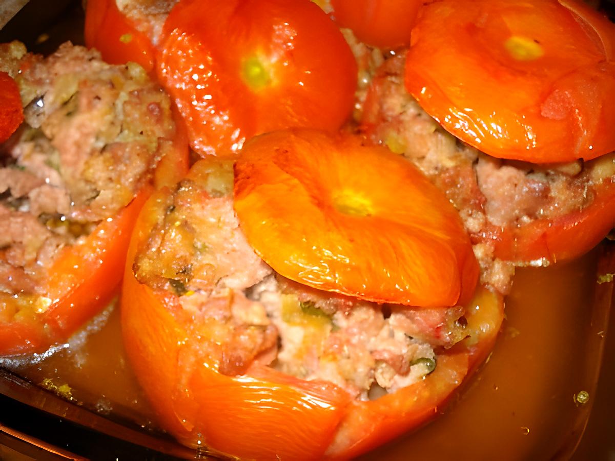 recette Tomates farcies à la chair à saucisse ....