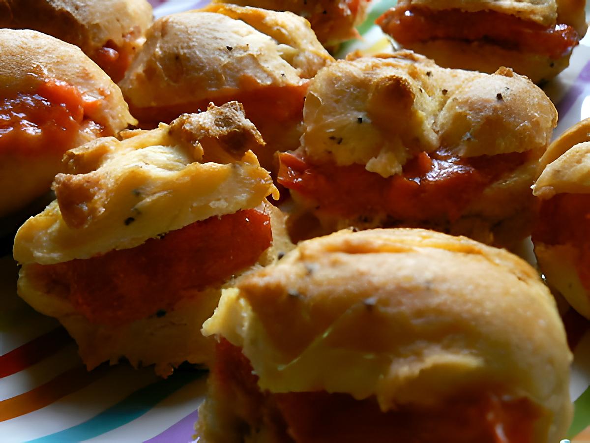 recette Petits choux au pavot et poivrons pour l'apéro