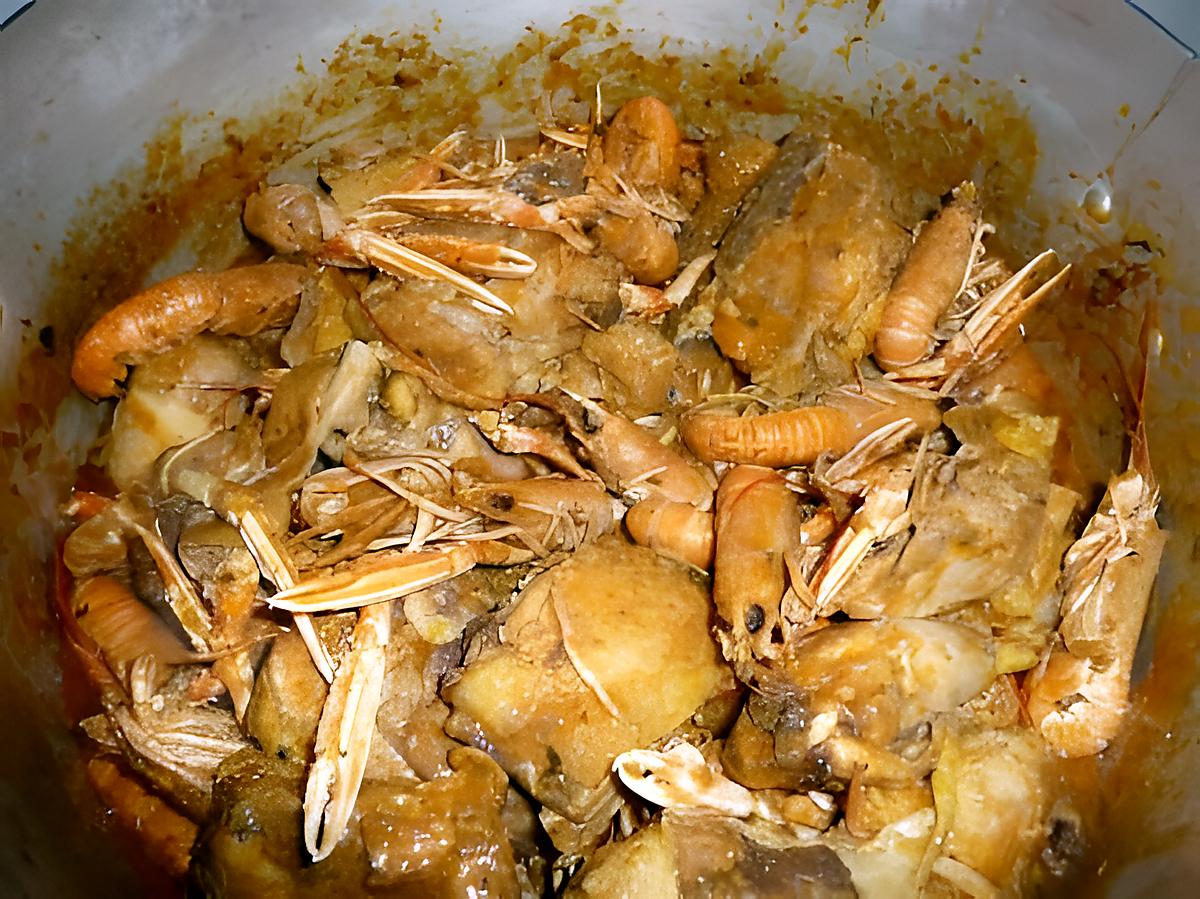 recette poulet aux langoustines