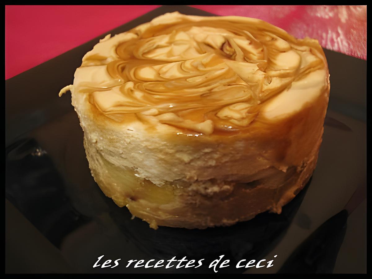 recette Petit délice au dulce de leche sur pommes caramélisées