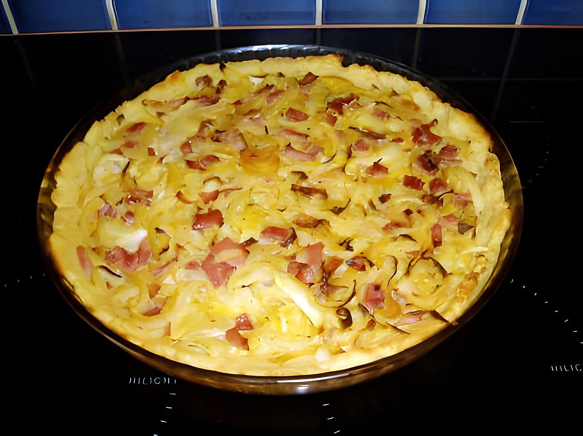 recette tarte à l'oignon mousline