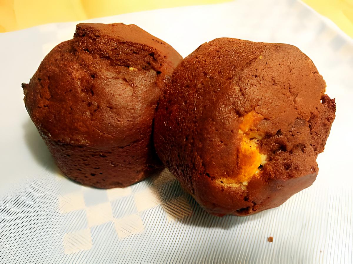 recette Triple chocolate fudge muffins