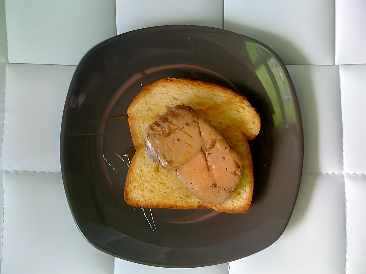 recette Tartine d'automne au foie gras