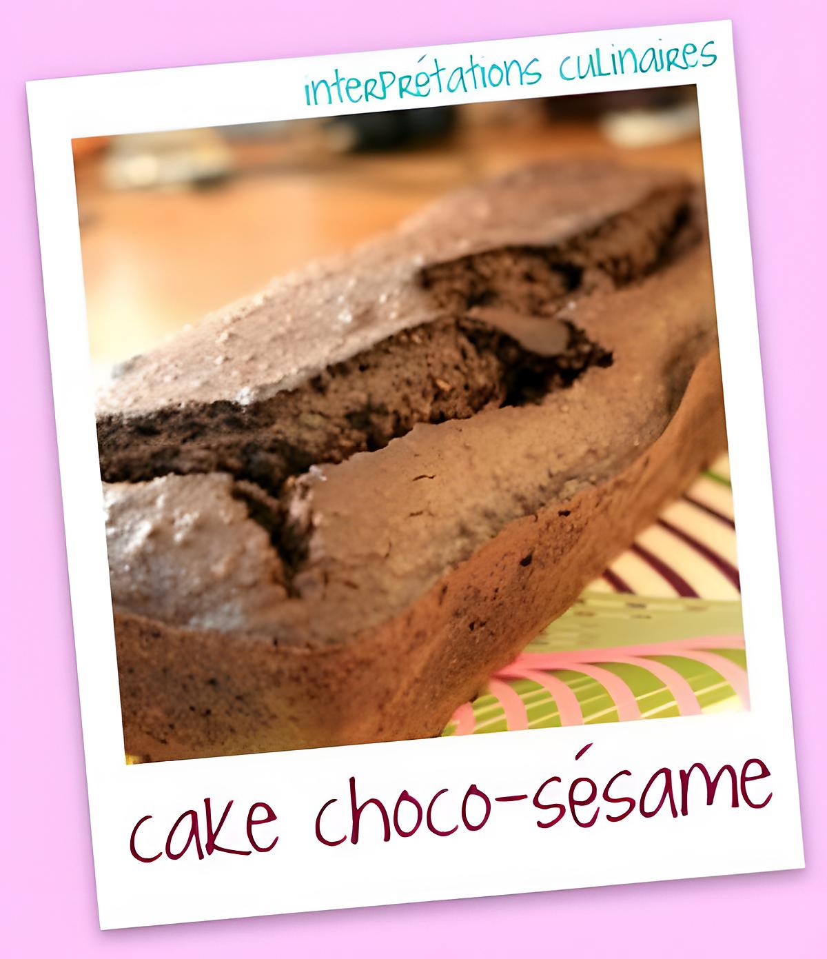 recette gateau choco sésame fondant sans beurre ni crème !