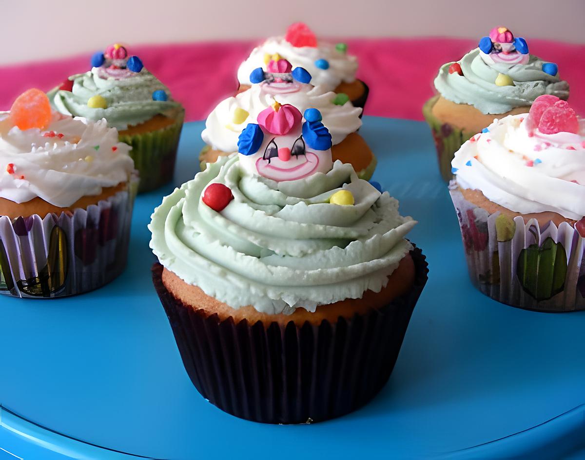 recette Cupcakes pêche-pistache et pêche-vanille (pour un anniversaire enfantin)