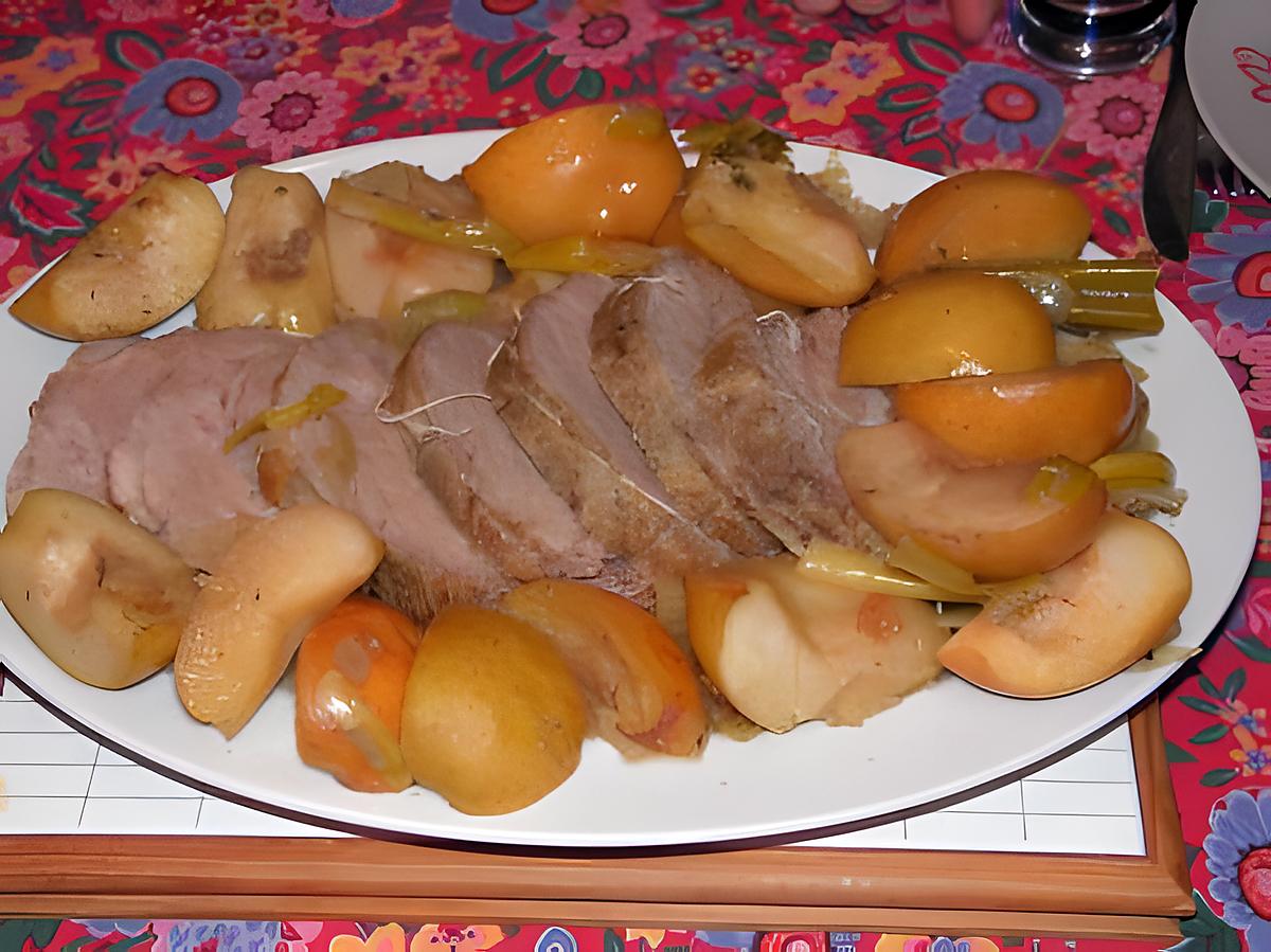 recette roti de porc à la normande