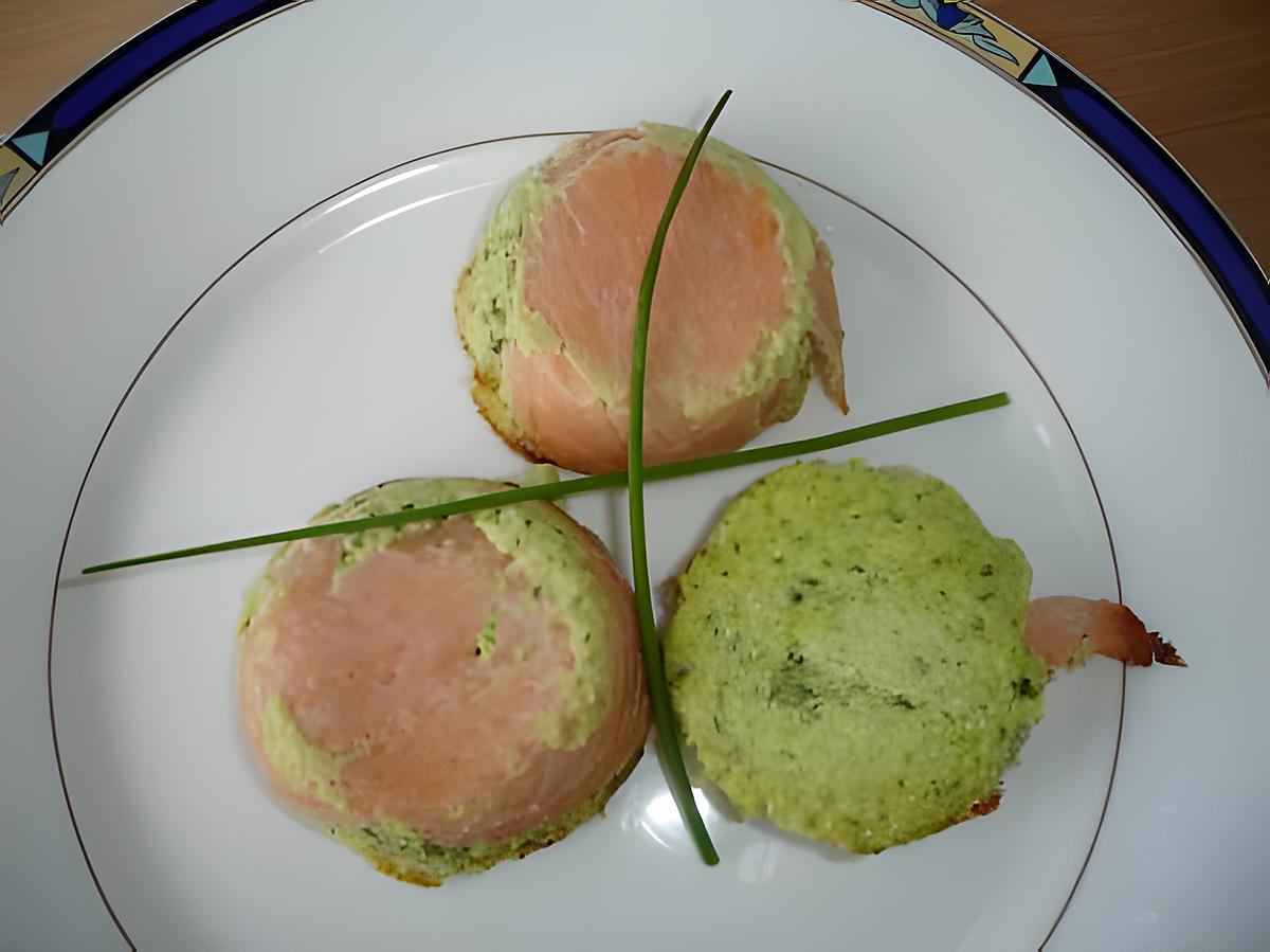 recette Petite Mousse de Courgettes enrobé  de Saumon