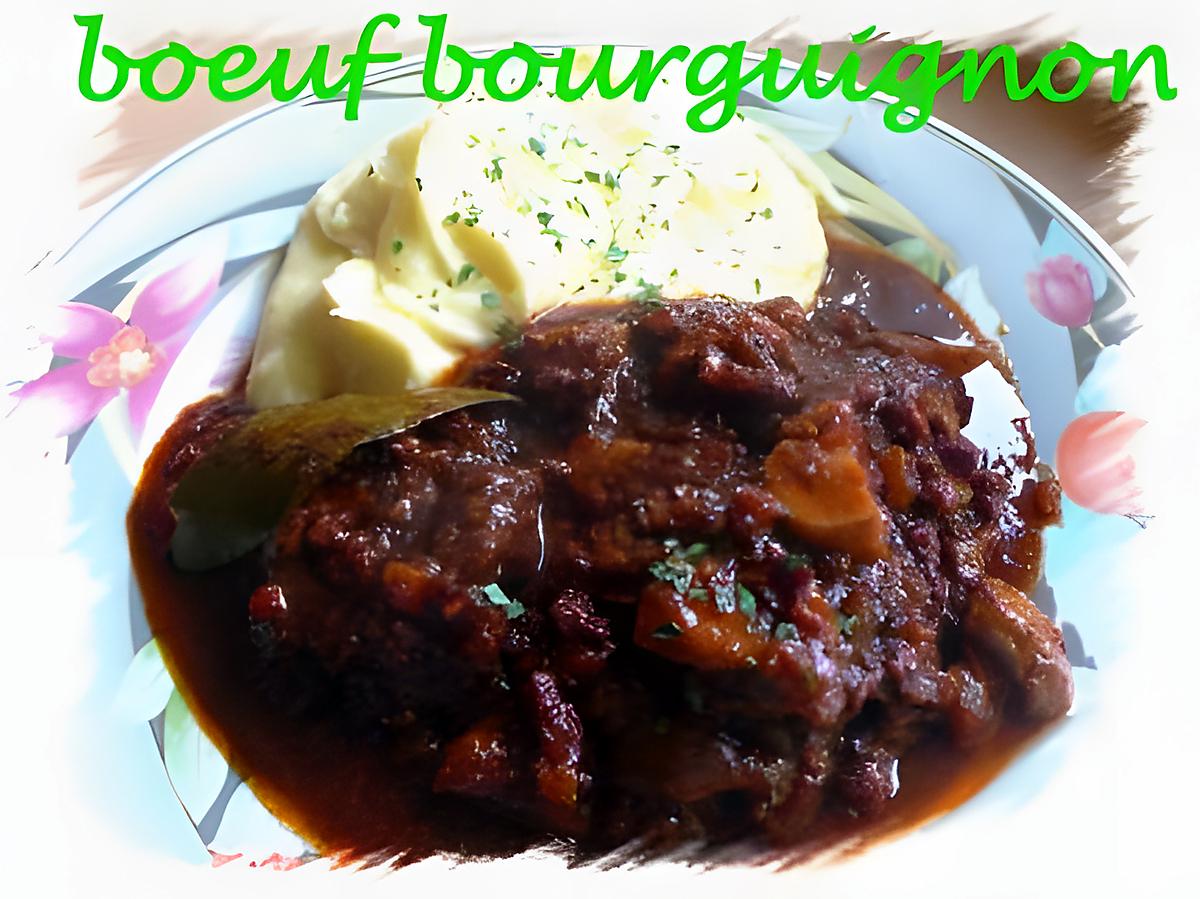 recette boeuf bouguignon