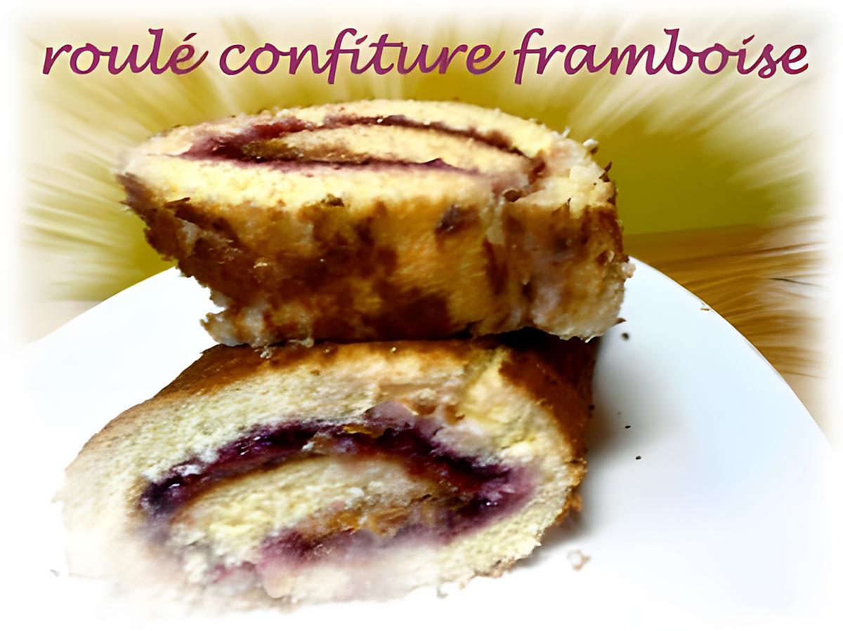 recette roulé confiture framboise